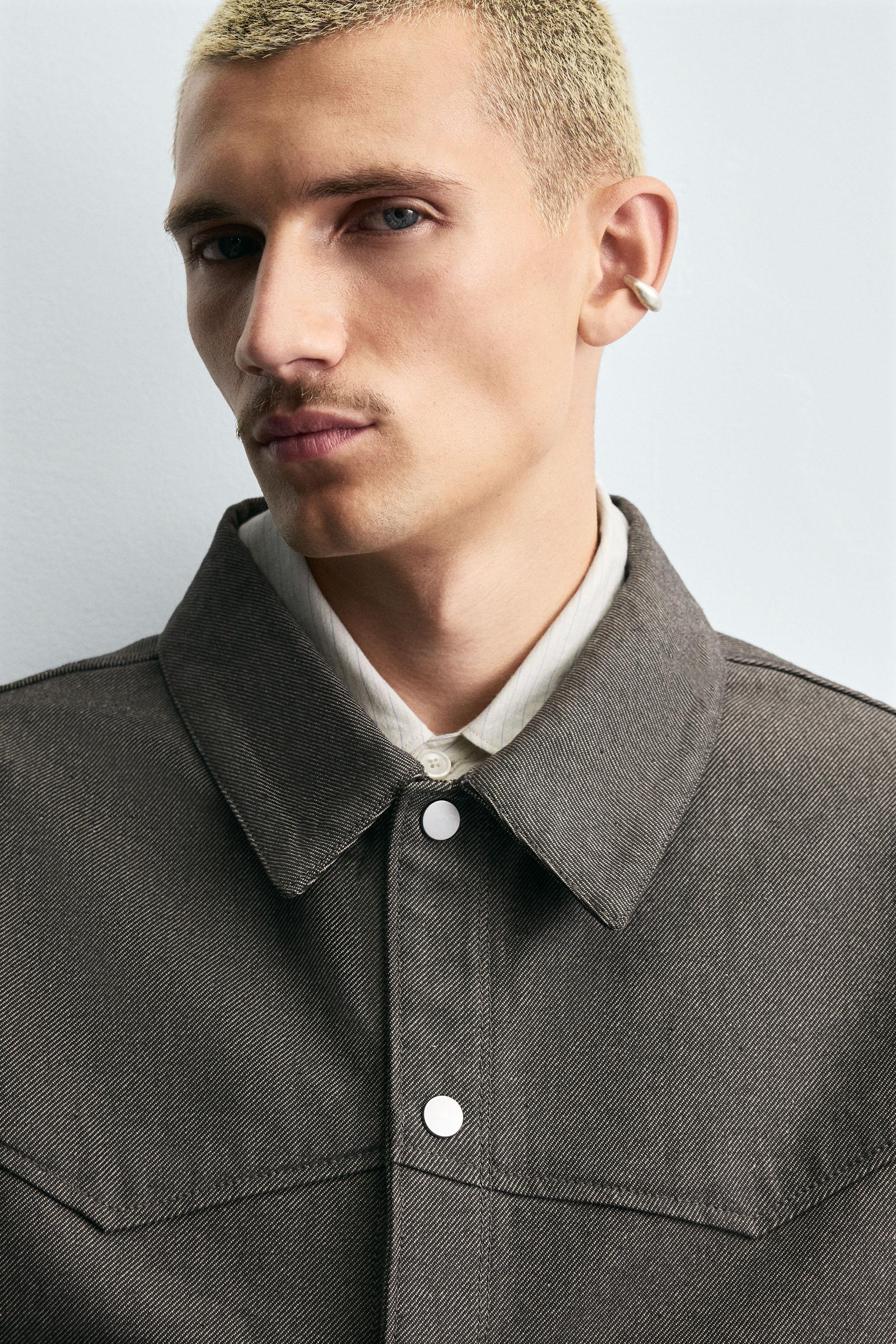 TWILL STRUCTURE OVERSHIRT